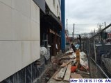 Installing roof drains at the Sally ports canopy Facing South.jpg